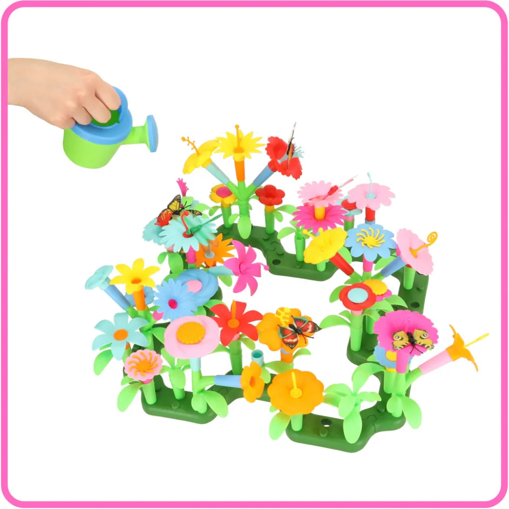 pokaz gotowych kwiatków wykonanych z zestawu