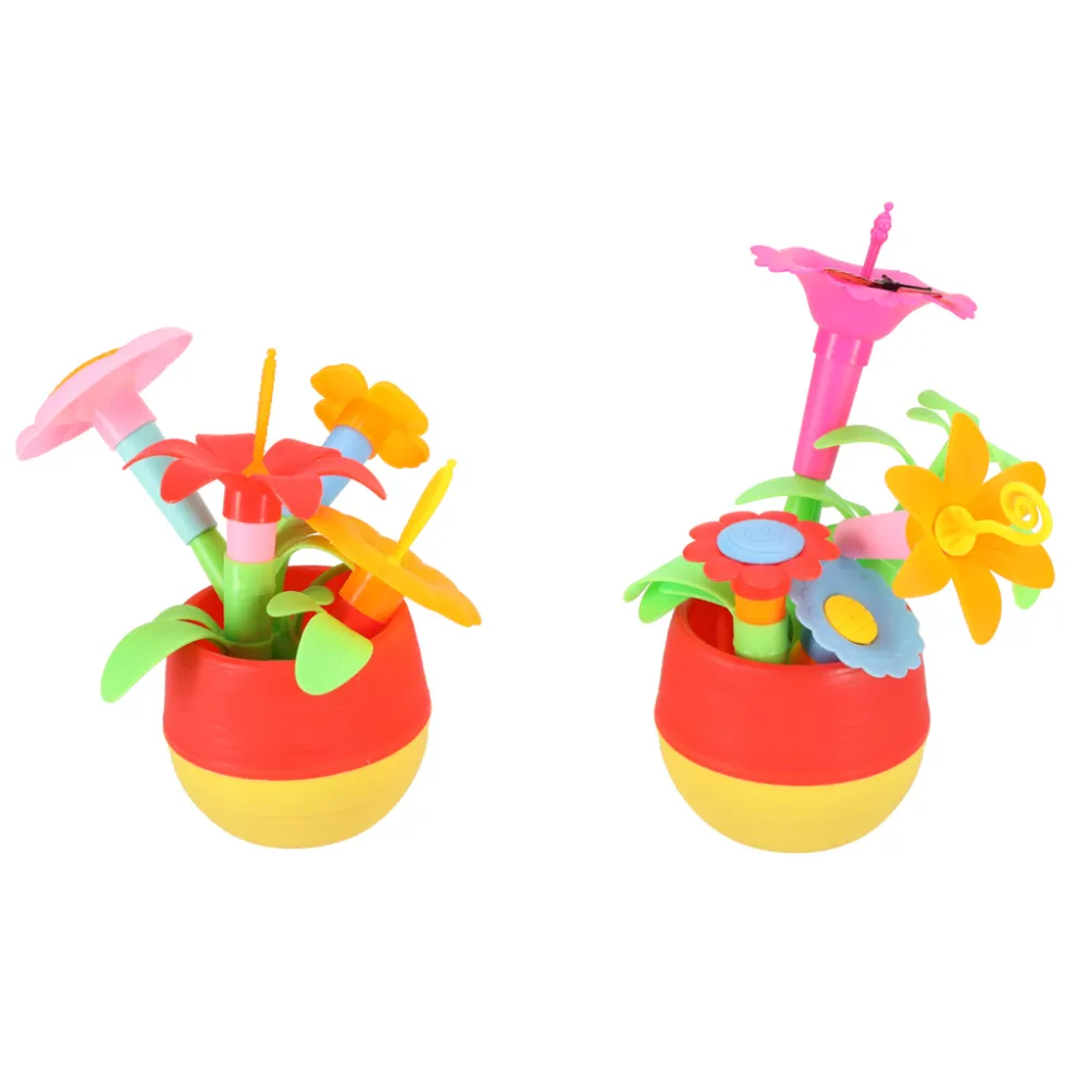 komplet plastikowych elementów w jaskrawych barwach