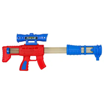 Pistolet na piłki z zestawu do strzelania w ruchome cele