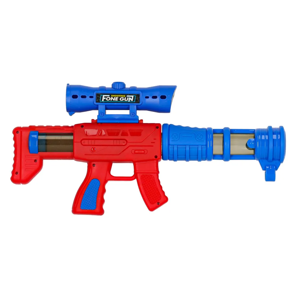 Komplet akcesoriów do gry: tarcza, pistolet, piłki i naklejki