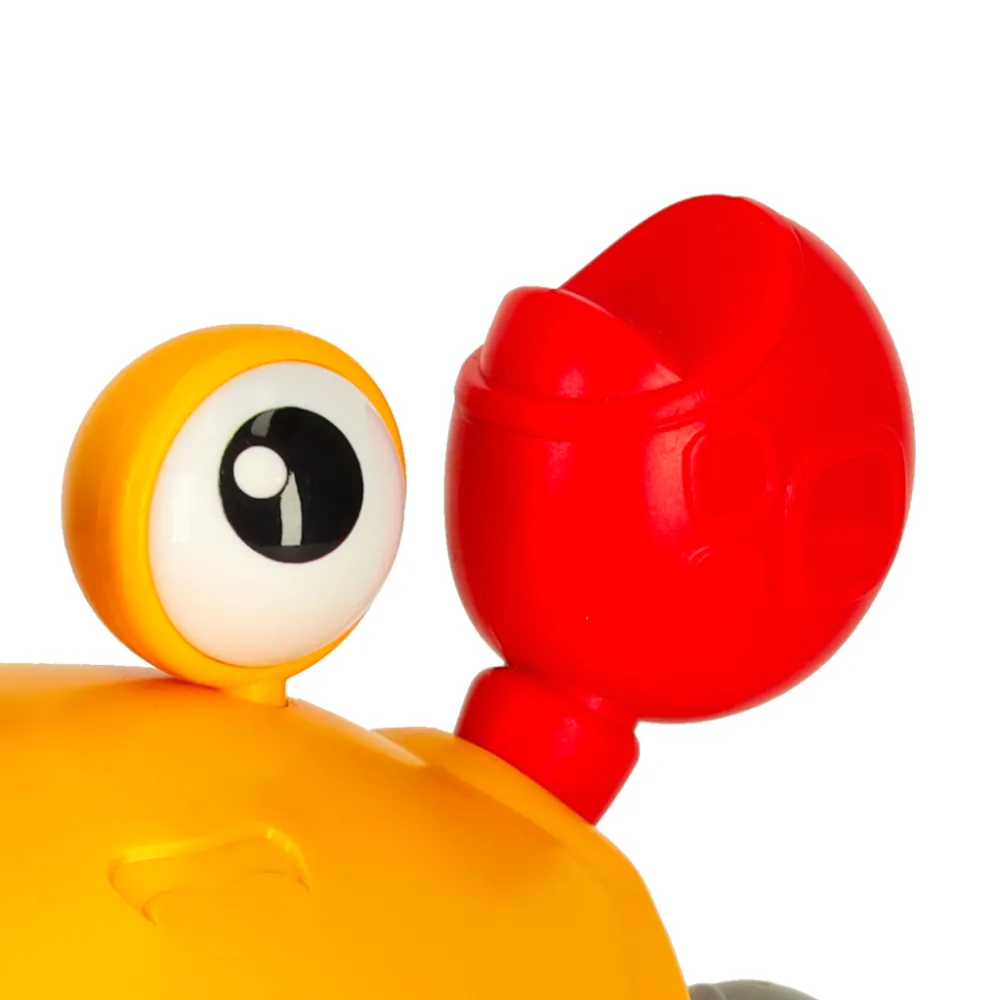 widok zestawu: krab plus przewód usb do ładowania