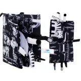 książeczka sensoryczna safari z wystającymi miękkimi ogonkami