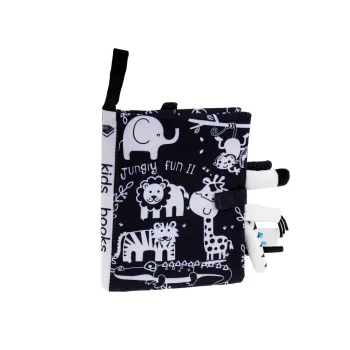 Książeczka sensoryczna miękka ogony zwierząt safari