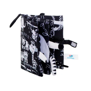 detal faktury i struktury ogonków przy książeczce dla niemowląt