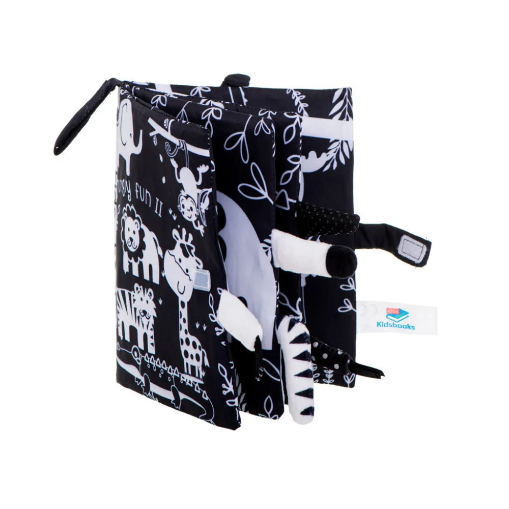 detal faktury i struktury ogonków przy książeczce dla niemowląt