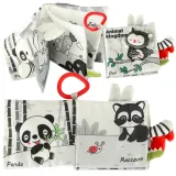 Książeczka sensoryczna z dużą sową na okładce