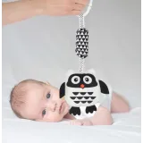 Zawieszka sowa zapakowana w foliowy woreczek do transportu