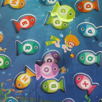 detal zaczepu magnetycznego na jednej z rybek