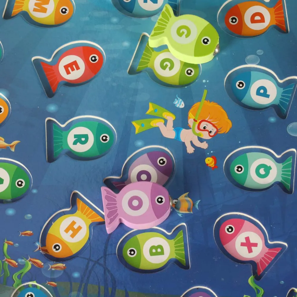 detal zaczepu magnetycznego na jednej z rybek