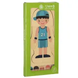 ręka dziecka układająca elementy puzzli warstwowych budowa ciała