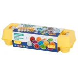 Zestaw 12 jajek edukacyjnych z sorterem kształtów i cyfr