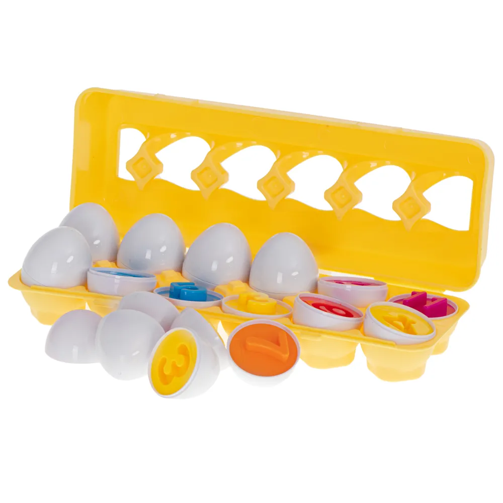 Kolorowe detale na wewnętrznych elementach jajek