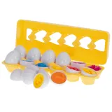 Kolorowe detale na wewnętrznych elementach jajek