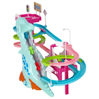 efekt świetlny led na torze wyścigowym dinozaur