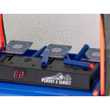 Elementy zestawu do samodzielnego montażu siatki przy tarczy