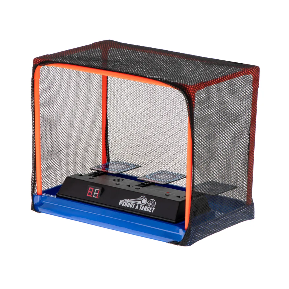 Tarcza elektroniczna z trzema przewracającymi się celami