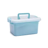 widok wszystkich 114 elementów zestawu żołnierzyków z bazą