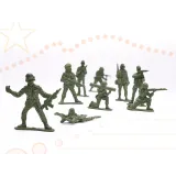 akcesoria do budowy bazy wojskowej ułożone obok figurek