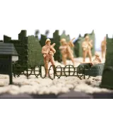 elementy zestawu rozłożone na jasnym tle, gotowe do zabawy