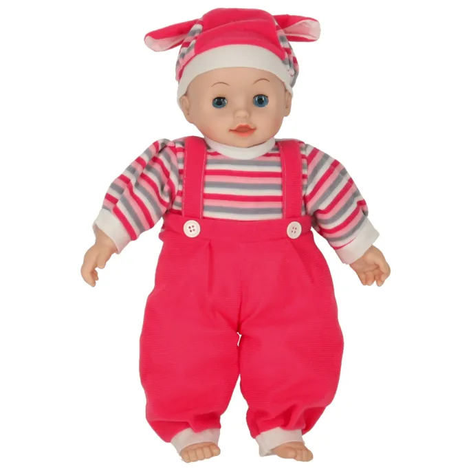 Lalka Maja leżąca z zamkniętymi oczami