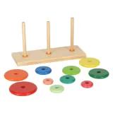 pudełko będące jednocześnie podstawą piramidy drewnianej