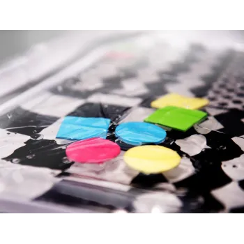 Mata wodna sensoryczna dla niemowląt w wersji czarno-białej XXL