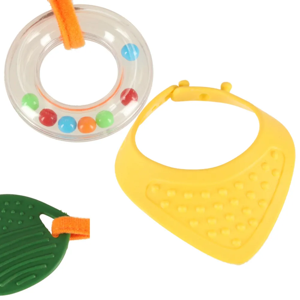 lisek sensoryczny z gryzakiem w formie bandany na szyi