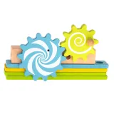 krzesełko zbudowane z elementów konstrukcyjnych