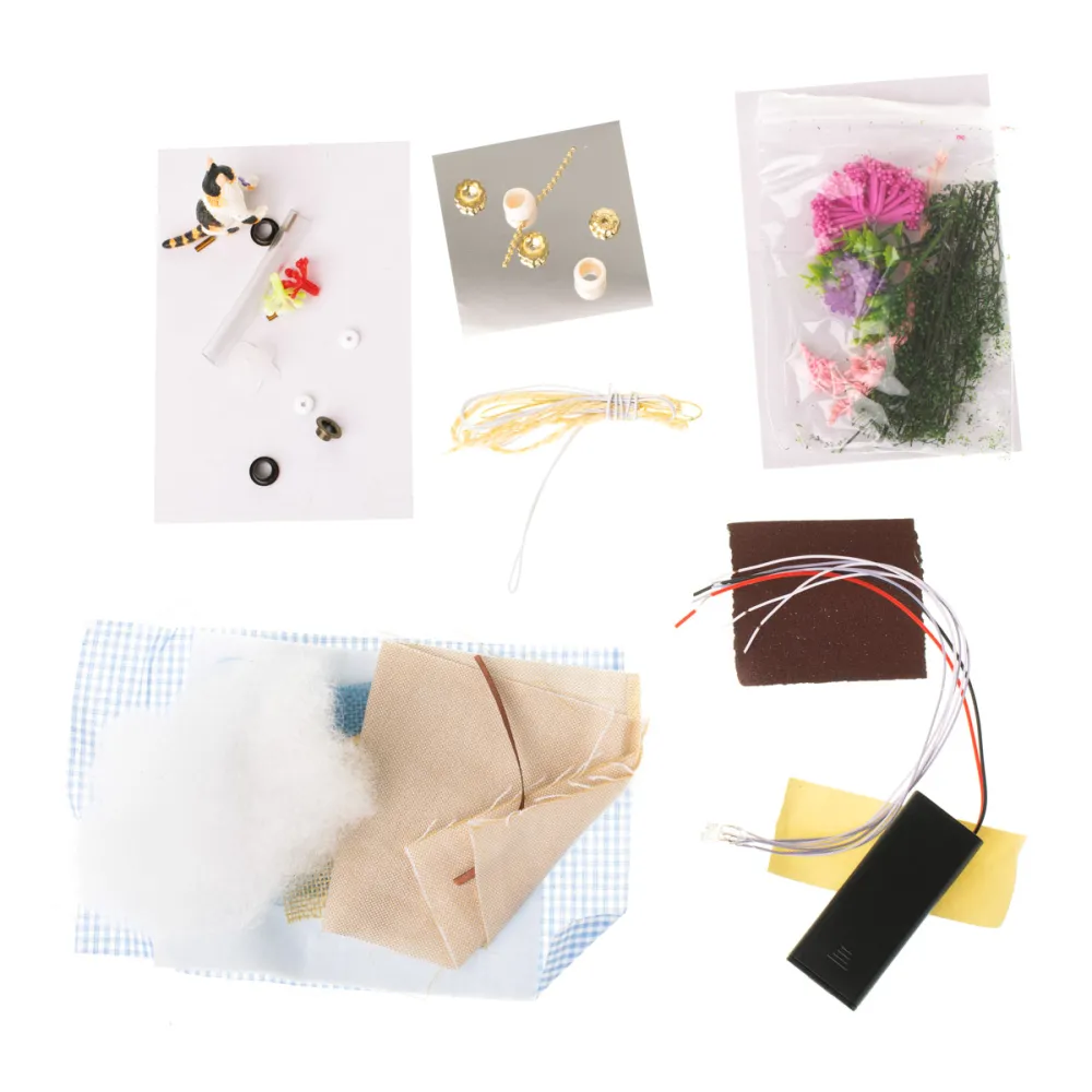 miniaturowy pokoik domek dla lalek diy po złożeniu