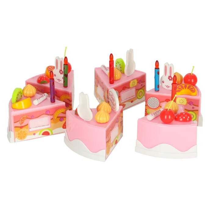 dziecięcy zestaw tortu urodzinowego z pucharkiem na lody