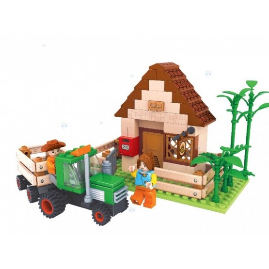 KLOCKI FARMA 28502 Dom z traktorem - 210 elementów