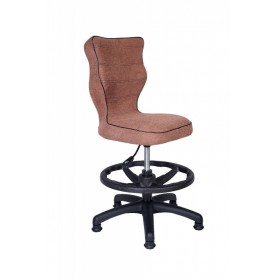 Krzesło obrotowe Alta - rozmiar 4 z podnóżkiem, brązowa R1