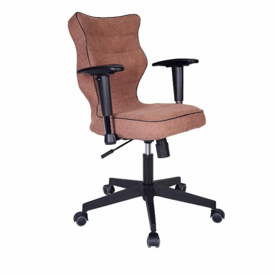 Krzesło obrotowe Alta Plus-roz. 6, brązowa stelaż czarny R1