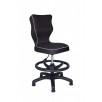 Krzesło obrotowe Rapid roz 3 z podnóżkiem lamówka biała R1