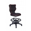 Krzesło obrotowe Rapid roz 3 z podnóżkiem, lamówka czerw R1