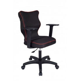 Krzesło obrotowe Rapid - rozmiar 5, lamówka czerwona R1
