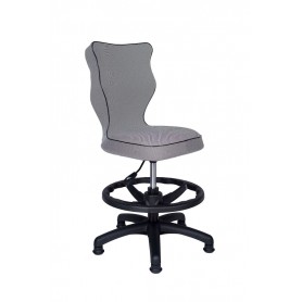Krzesło obrotowe Luka rozmiar 4 z podnóż, lamówka czarna R1