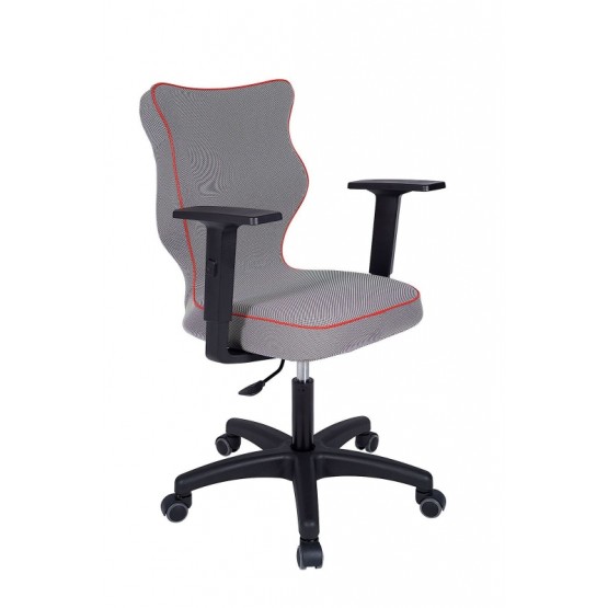 Krzesło obrotowe Luka - rozmiar 5, lamówka czerwona R1