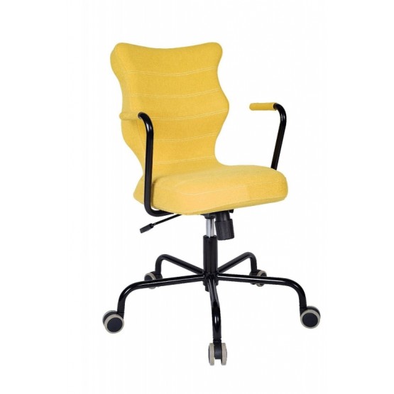 Krzesło obrotowe Deco - roz 6, stelaż czarny, oliwkowy R1