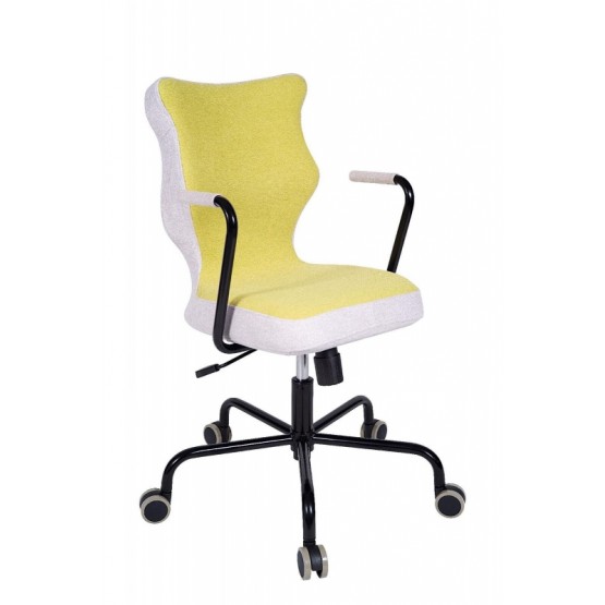 Krzesło obrotowe Lavre–rozmiar 6, stelaż czarny, zielony R1