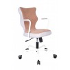 Krzesło obrotowe Lavre – rozmiar 6, stelaż biały, brąz R1