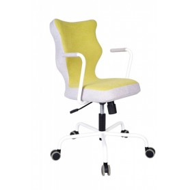 Krzesło obrotowe Lavre– rozmiar 6, stelaż biały, zielony R1