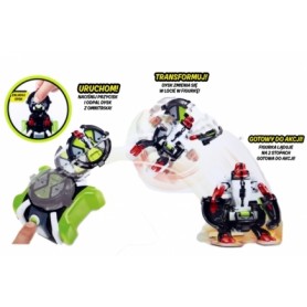 BEN 10 OMNITRIX 2 FIGURKI WYRZUTNIA DYSKÓW INFERNO SZYBCIOR