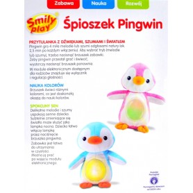 ŚPIOSZEK PINGWINEK Z LAMPKĄ I MELODYJKAMI