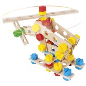 MAŁY KONSTRUKTOR HELIKOPTER JUNIOR ALEXANDER DREWNIANE