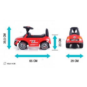 JEŹDZIK RACER CZERWONY B1