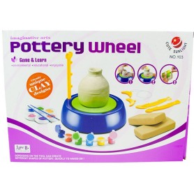 Koło garncarskie dla dzieci + farbki E1