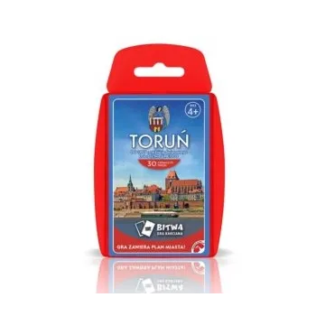 Fragment talii Top Trumps Toruń prezentujący atrakcje turystyczne