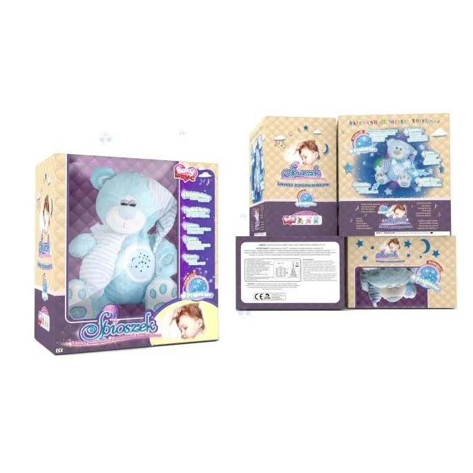 Miś z poduszką i nocną czapeczką dla dzieci od 0+