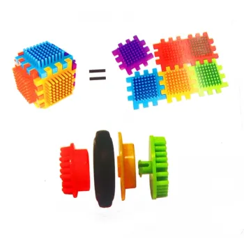 Klocki konstrukcyjne AZ o intensywnych barwach dla dzieci powyżej 3 lat